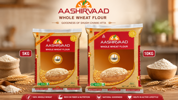AASHIRVAAD Whole Wheat Flour 5 kg y 10 kg