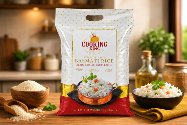 Cooking Basmati Rice 5 kg – Arroz Basmati Premium de Grano Largo