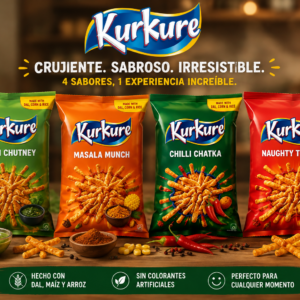 Kurkure Snacks – Green Chutney, Masala Munch, Chilli Chatka y Naughty Tomato