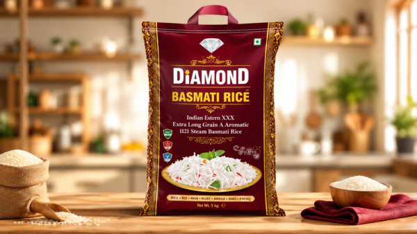 Diamond Basmati Rice 5 kg – Arroz Basmati Premium de Grano Largo