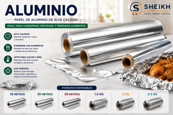 Aluminio – Papel de Aluminio