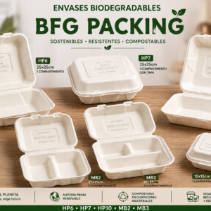 Envases Biodegradables BFGeco – HP6, HP7, HP10, MB2 y MB3