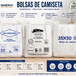 Bolsas Plásticas para Alimentación – 35×50 cm