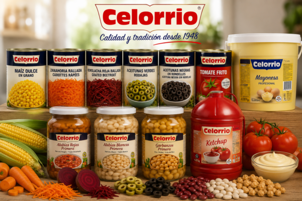 Cellorio Conservas y Salsas – Maíz, Zanahoria, Remolacha, Aceitunas, Tomate, Legumbres, Mayonesa y Ketchup
