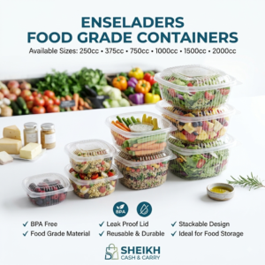 Enseladers Envases Plásticos Grado Alimenticio – 250cc, 375cc, 750cc, 1000cc, 1500cc y 2000cc