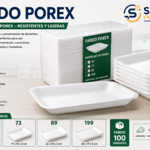 Fardo Porex – Bandejas para Alimentos