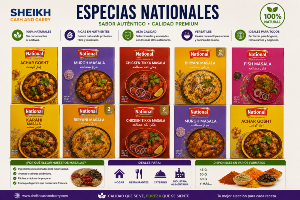 Masalas Nacional – Mezclas de Especias para Cocina Pakistaní | National