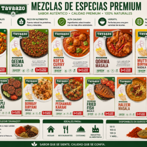 Colección Premium de Mezclas de Especias Tavaazo – Gama de Masalas Pakistaníes e Indios